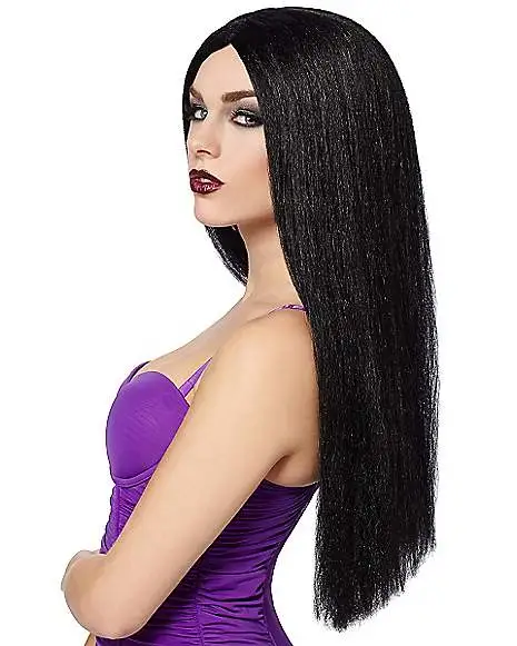 Spirit Halloween Long Black Witch Wig 4 Spirit Halloween Long Black Witch Wig - Image 2