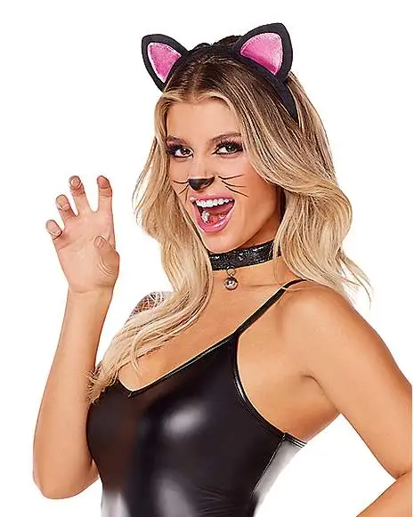 Spirit Halloween Black And Pink Cat Costume Kit 4 Spirit Halloween Black And Pink Cat Costume Kit - Image 2