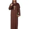 Spirit Halloween Adult Brown Monk Costume -Costume Themes Shop 00441014 a