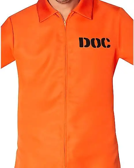 Spirit Halloween Adult Department Of Corrections Prisoner One Piece Costume 5 Spirit Halloween Adult Department Of Corrections Prisoner One Piece Costume - Image 3