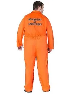 Spirit Halloween Adult Department Of Corrections Prisoner One Piece Costume 14 Spirit Halloween Adult Department Of Corrections Prisoner One Piece Costume -Costume Themes Shop 00580803 d