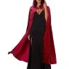 Spirit Halloween Burgundy Hooded Cape 1 Spirit Halloween Burgundy Hooded Cape -Costume Themes Shop 00763391 a