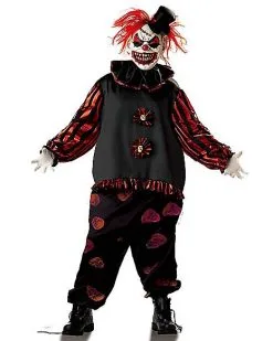 Spirit Halloween Adult Red Carver The Clown Costume 8 Spirit Halloween Adult Red Carver The Clown Costume -Costume Themes Shop 01035138 b
