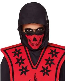 Spirit Halloween Kids Red Skull Ninja Costume 7 Spirit Halloween Kids Red Skull Ninja Costume -Costume Themes Shop 01099522 c