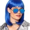 Spirit Halloween Dark Blue Pageboy Wig