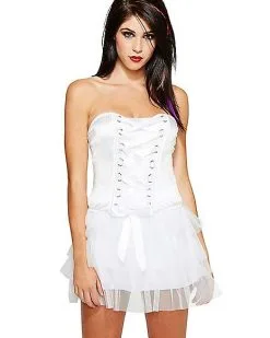 Spirit Halloween Front Lace-Up Corset - White