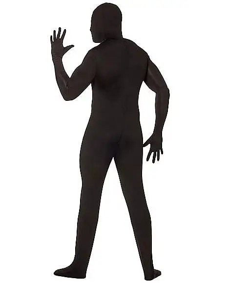Spirit Halloween Adult Super Skins Black Zentai Skin Suit Costume 5 Spirit Halloween Adult Super Skins Black Zentai Skin Suit Costume - Image 3