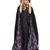 Spirit Halloween Black And Purple Cape Costume -Costume Themes Shop 01178136 a