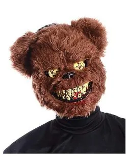 Spirit Halloween Brown Scary Teddy Bear Half Mask 10 Spirit Halloween Brown Scary Teddy Bear Half Mask -Costume Themes Shop 01224898 d