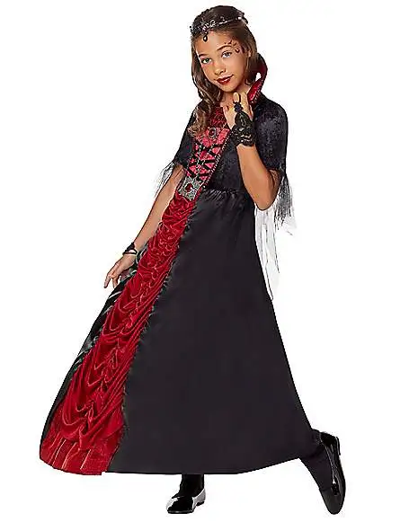 Spirit Halloween Kids Royal Vampiress Dress Costume 5 Spirit Halloween Kids Royal Vampiress Dress Costume - Image 3