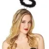 Spirit Halloween Faux Marabou Black Halo 2 Spirit Halloween Faux Marabou Black Halo -Costume Themes Shop 01228287 a