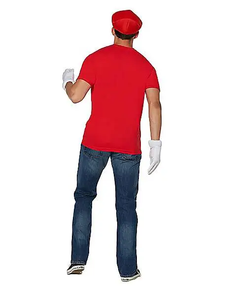 Spirit Halloween Mario Costume Kit - Mario Bros 4 Spirit Halloween Mario Costume Kit - Mario Bros - Image 2