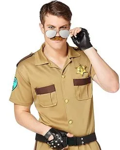 Spirit Halloween Adult Sergeant Short Pants Cop Costume -Costume Themes Shop 01248533 c