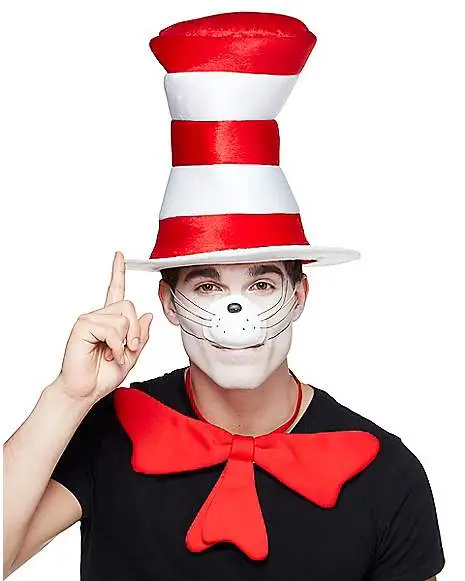 Spirit Halloween Cat In The Hat Top Hat Deluxe - Dr. Seuss 3 Spirit Halloween Cat In The Hat Top Hat Deluxe - Dr. Seuss
