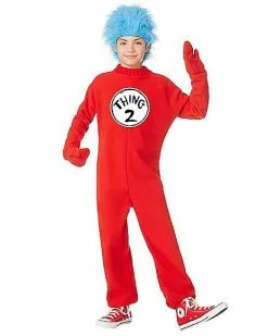 Spirit Halloween Kids Thing 1 And Thing 2 One Piece Costume - Dr. Seuss 8 Spirit Halloween Kids Thing 1 And Thing 2 One Piece Costume - Dr. Seuss -Costume Themes Shop 01254069 c