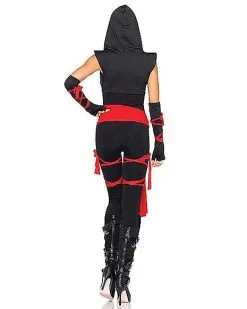 Spirit Halloween Adult Deadly Ninja Jumpsuit Costume 9 Spirit Halloween Adult Deadly Ninja Jumpsuit Costume -Costume Themes Shop 01256981 b