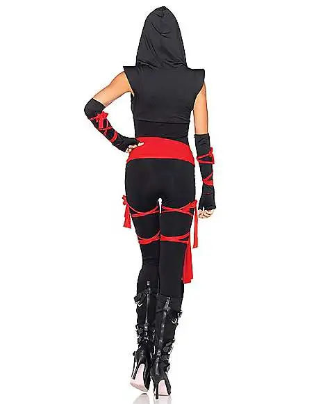 Spirit Halloween Adult Deadly Ninja Jumpsuit Costume 4 Spirit Halloween Adult Deadly Ninja Jumpsuit Costume - Image 2