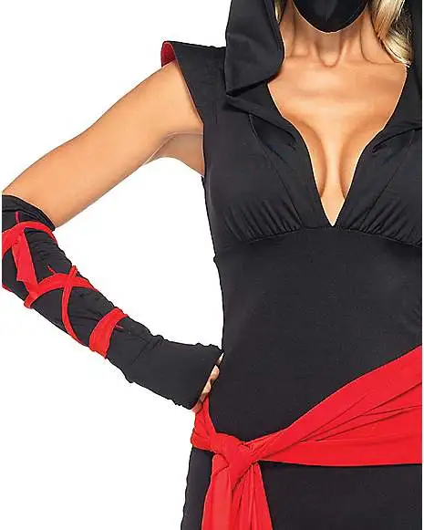 Spirit Halloween Adult Deadly Ninja Jumpsuit Costume 6 Spirit Halloween Adult Deadly Ninja Jumpsuit Costume - Image 4