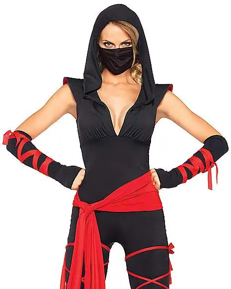 Spirit Halloween Adult Deadly Ninja Jumpsuit Costume 8 Spirit Halloween Adult Deadly Ninja Jumpsuit Costume - Image 6