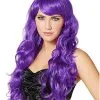Spirit Halloween Purple Curls Wig -Costume Themes Shop 01261635 a