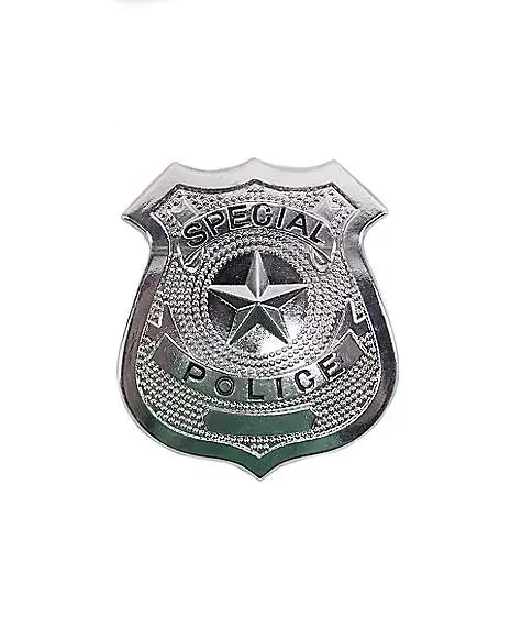 Spirit Halloween Deluxe Metal Police Badge 3 Spirit Halloween Deluxe Metal Police Badge