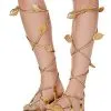 Spirit Halloween Gold Sandals 1 Spirit Halloween Gold Sandals -Costume Themes Shop 01266311 a