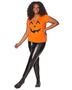Spirit Halloween Pumpkin T Shirt -Costume Themes Shop 01267228 d