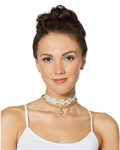 Spirit Halloween Hippie Choker Necklace Set -Costume Themes Shop 01268556 b