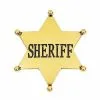 Spirit Halloween Western Sheriff Gold Badge -Costume Themes Shop 01272533 a