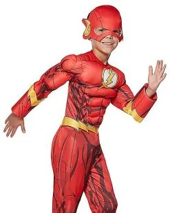 Spirit Halloween Kids Flash Costume Deluxe - DC Comics -Costume Themes Shop 01274984 c