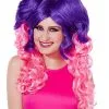 Spirit Halloween Pink And Purple Wig -Costume Themes Shop 01297589 a