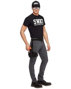 Spirit Halloween Black Leg Holster Tactical 11 Spirit Halloween Black Leg Holster Tactical -Costume Themes Shop 01298546 c