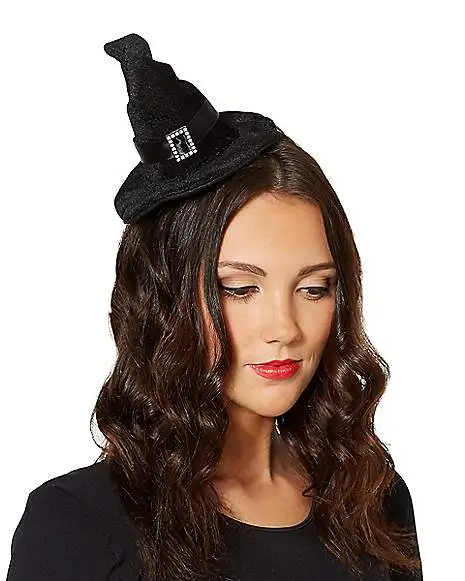 Spirit Halloween Witch Mini Hat Fascinator 4 Spirit Halloween Witch Mini Hat Fascinator - Image 2