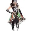 Spirit Halloween Kids Rainbow Sugar Skull Costume -Costume Themes Shop 01304914 a