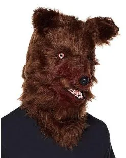 Spirit Halloween Adult Moving Mouth Wolf Full Mask -Costume Themes Shop 01321033 c