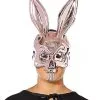 Spirit Halloween Metallic Pink Bunny Half Mask
