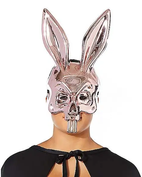 Spirit Halloween Metallic Pink Bunny Half Mask 3 Spirit Halloween Metallic Pink Bunny Half Mask