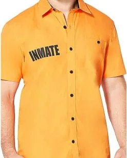 Spirit Halloween Arkham Inmate Work Shirt - Suicide Squad -Costume Themes Shop 01324516 c