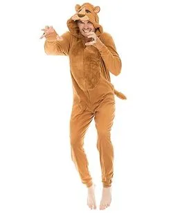 Spirit Halloween Adult Lion Union Suit -Costume Themes Shop 01331909 c