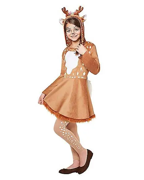 Spirit Halloween Kids Hooded Deer Dress Costume 3 Spirit Halloween Kids Hooded Deer Dress Costume