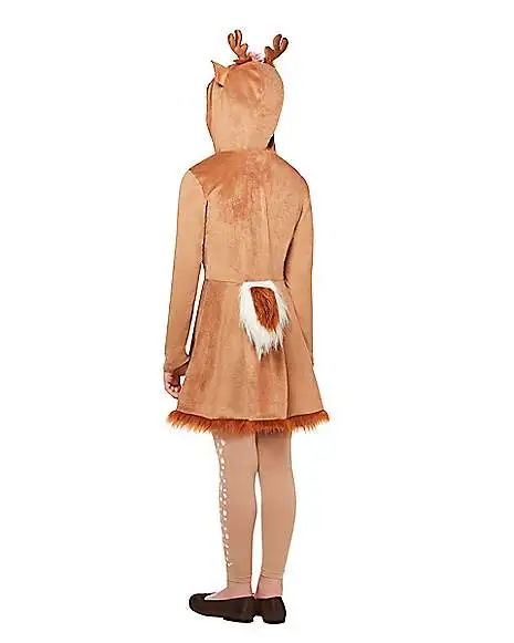 Spirit Halloween Kids Hooded Deer Dress Costume 4 Spirit Halloween Kids Hooded Deer Dress Costume - Image 2