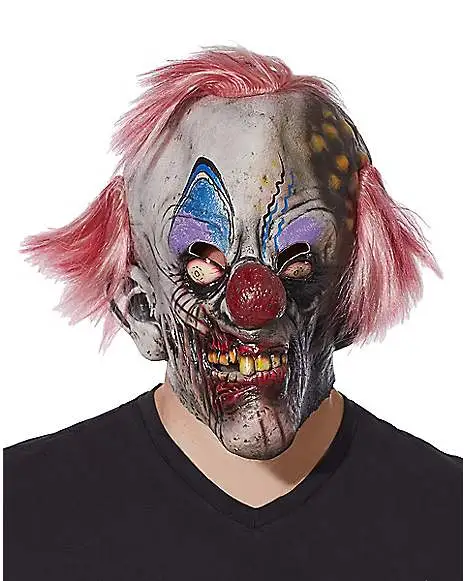 Spirit Halloween Crispy Zombie Clown Full Mask 3 Spirit Halloween Crispy Zombie Clown Full Mask