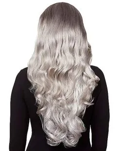 Spirit Halloween Gray Curly Wig 5 Spirit Halloween Gray Curly Wig -Costume Themes Shop 01341072 b
