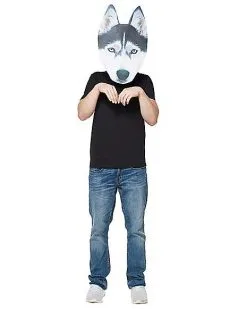 Spirit Halloween Big Head Foam Husky Half Mask -Costume Themes Shop 01346493 c