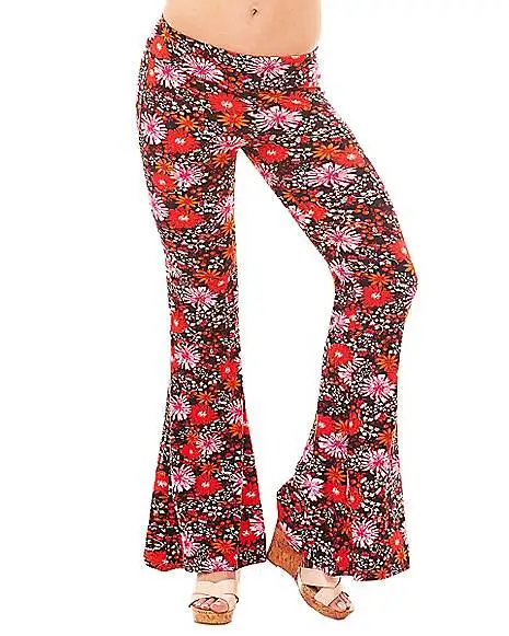 Spirit Halloween Hippie Bell Bottom Leggings 3 Spirit Halloween Hippie Bell Bottom Leggings