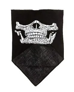 Spirit Halloween Boys Skull Biker Bandana -Costume Themes Shop 01349760 c