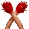Spirit Halloween Faux Fur Fox Gloves 2 Spirit Halloween Faux Fur Fox Gloves -Costume Themes Shop 01352319 a