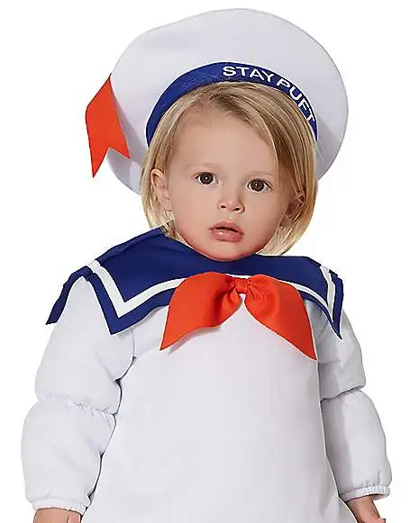 Spirit Halloween Baby Belly Stay Puft Marshmallow Costume - Ghostbusters 5 Spirit Halloween Baby Belly Stay Puft Marshmallow Costume - Ghostbusters - Image 3
