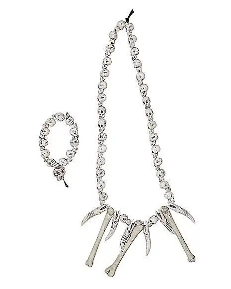 Spirit Halloween Skull Bone Jewelry Set 4 Spirit Halloween Skull Bone Jewelry Set - Image 2