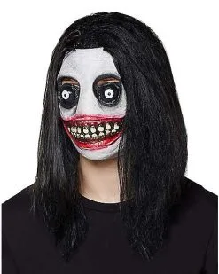 Spirit Halloween Demented Grinning Killer Half Mask -Costume Themes Shop 01358357 c